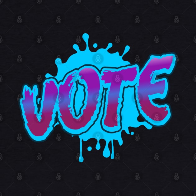 Vote Graffiti Art Fresh Look Text Voters Gift by Inspire Enclave